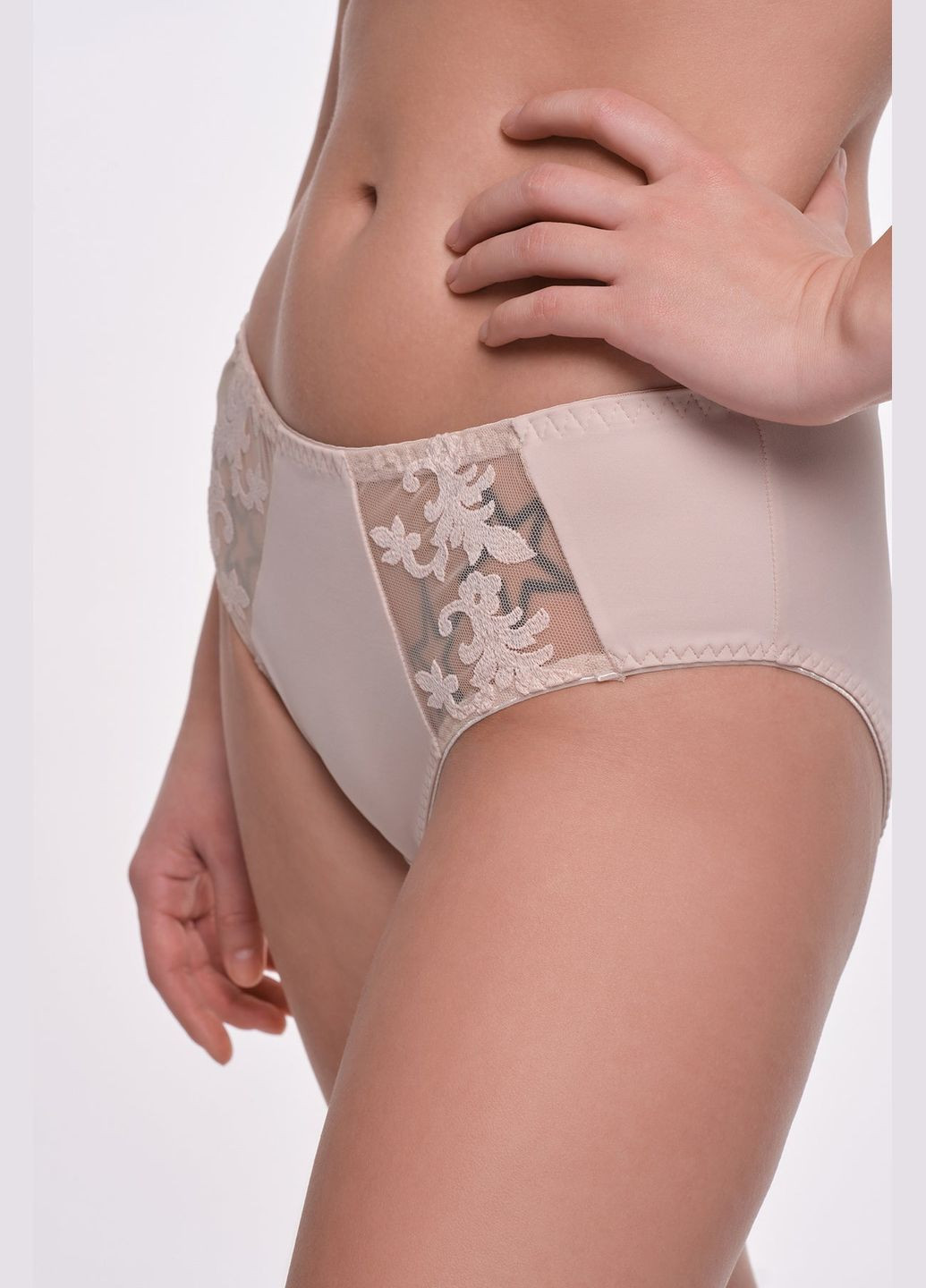 Трусики слип с вышивкой Effetto 006 34 03 Martina silver peony (331632931)