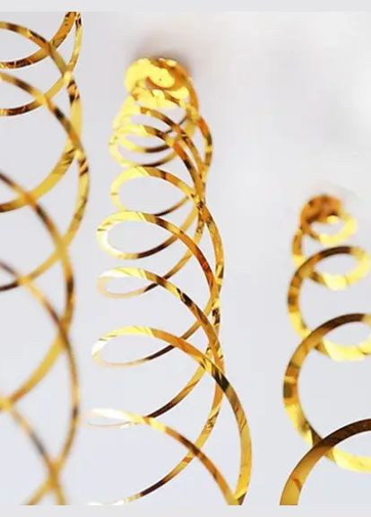 Дождик гирлянда 6 полосочек 70 см золотистый Jannet Дощик (316680236)