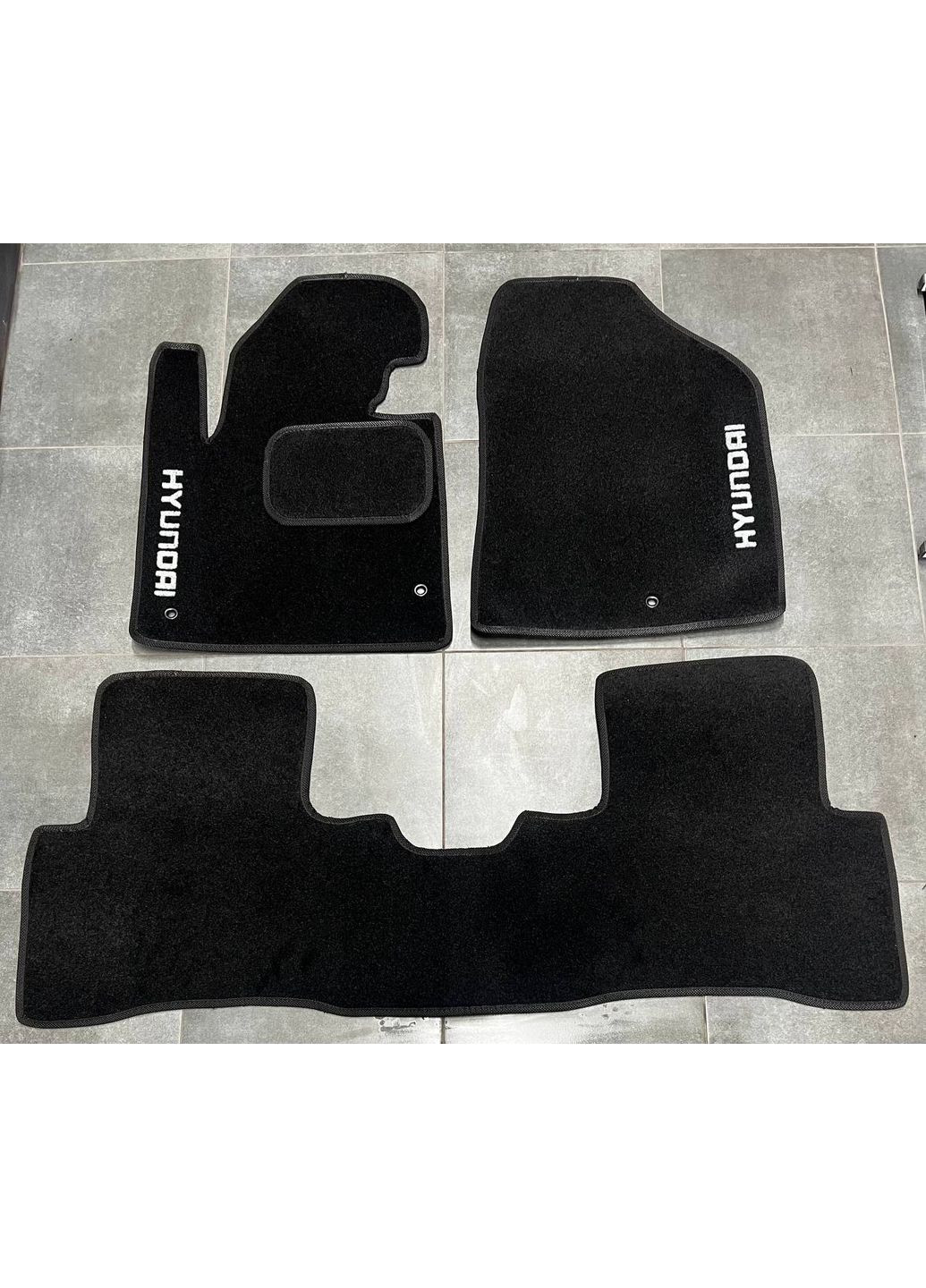 Ворсовые коврики в салон для Hyundai (2012-)/Хюндай Санта фе /Чёрные, кт. 5шт Beltex Santa Fe (360616041)