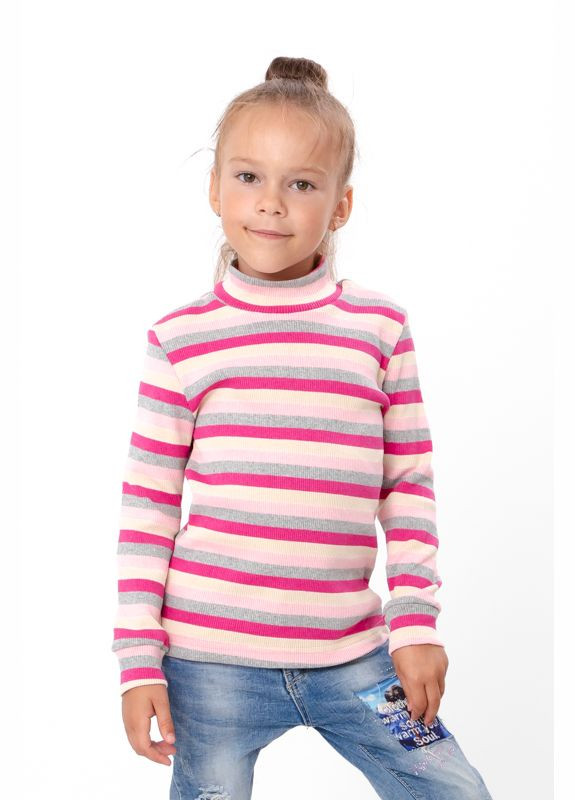 Утеплена водолазка для дівчинки в смужку HC (h001-6068-022-5) Be in fashion (346767233)