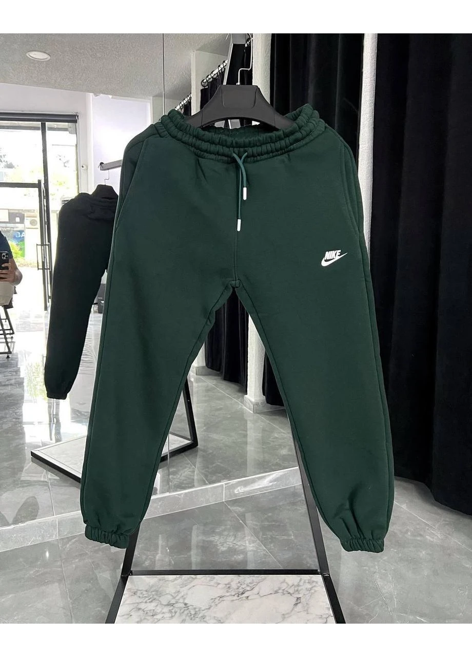 Зеленые спортивные, повседневный демисезонные брюки Nike