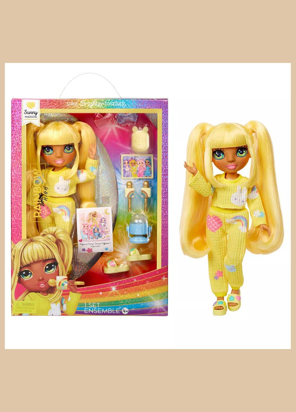 Лялька Junior PJ Party Санні (503682) Rainbow High (330058631)