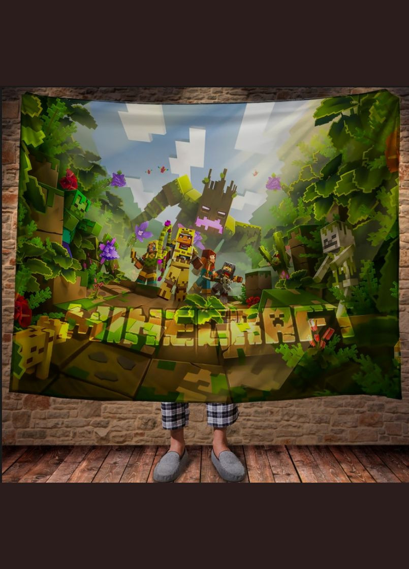 Плед з 3D принтом Майнкрафт Minecraft Перша Креативна мануфактура PERFECTUS Плед (301868875)