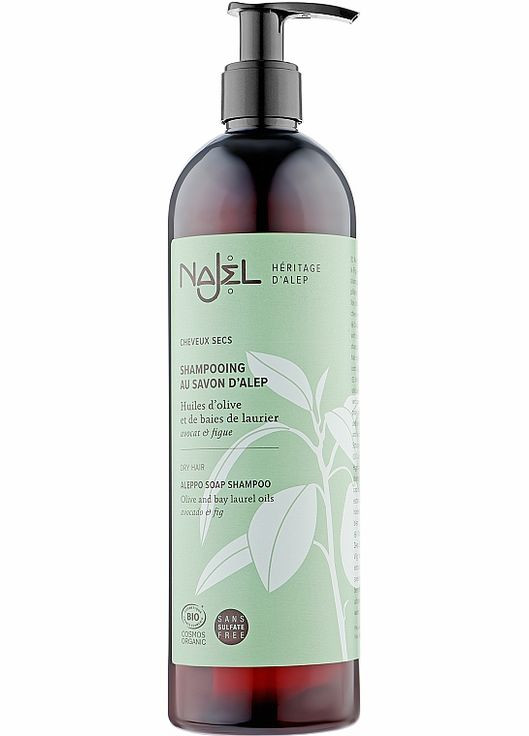Шампунь на основі алеппського мила 2в1 для сухого волосся Aleppo Soap Shampoo 1000ml (577469-176253) Najel (368635531)