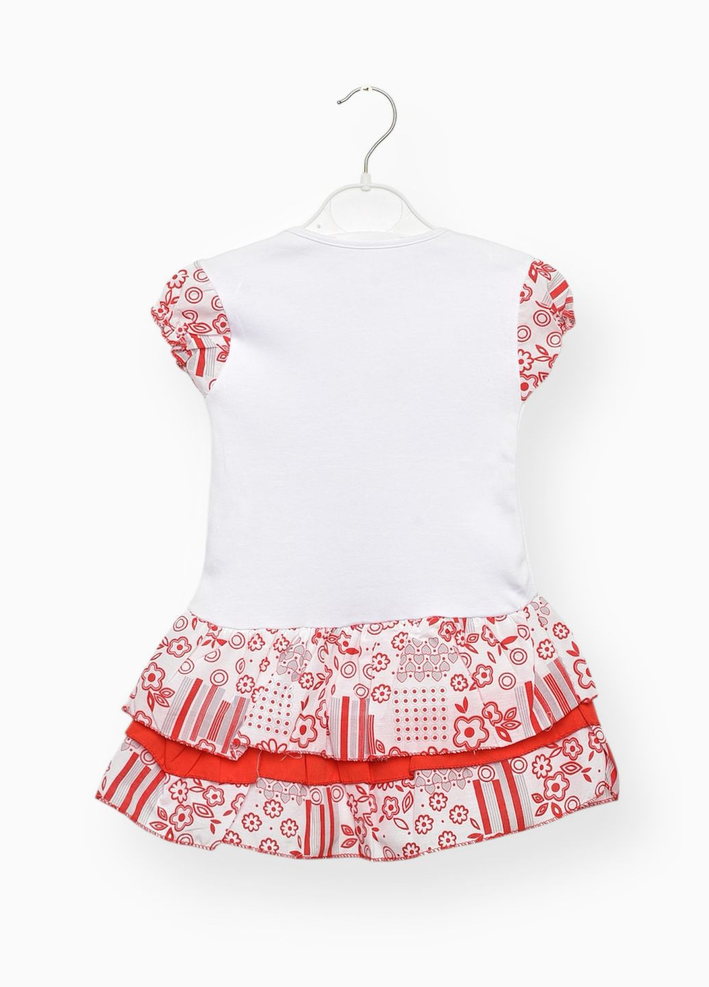 Белое платье детское для девочки белого цвета с принтом Let's Shop (335206223)