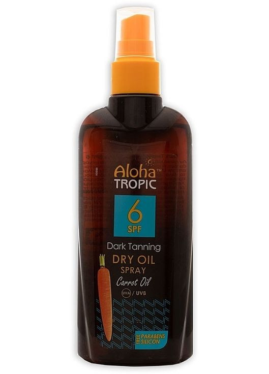 Олія для засмаги SPF6 Aloha Tropic Dark Tanning Dry Oil SPF6 200ml (1206542-137957) Madis (368629582)