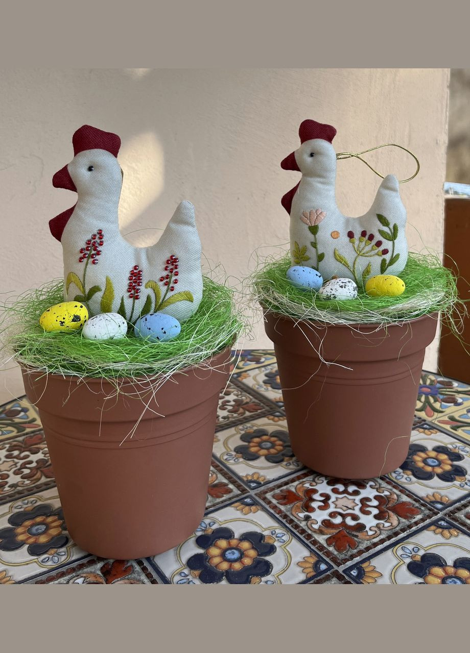 Набір для створення вишитої іграшки "Курочки", 10х14 см, 2 шт No Brand (340483995)