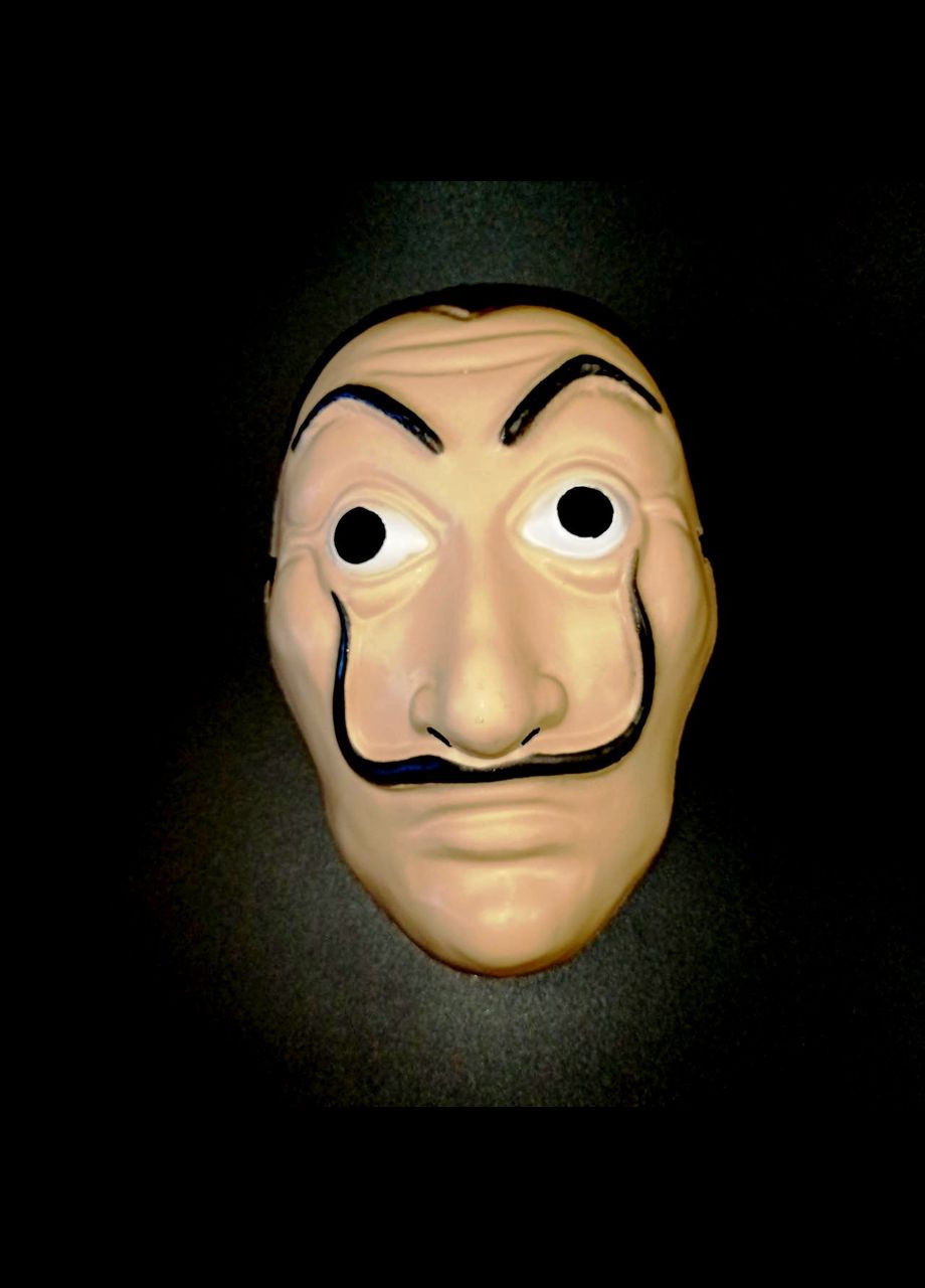 Маска Сальвадора Далее маскарадная пластиковая Бумажный дом+подарок No Brand (342384805)