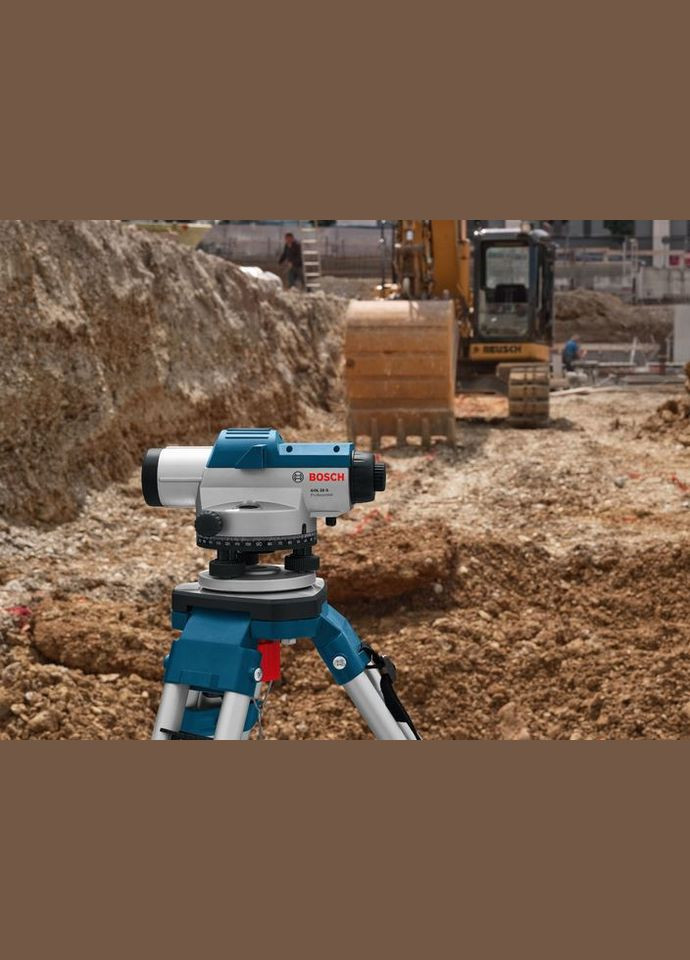 Оптический нивелир GOL 20 (60 м) + строительный штатив BT160 + измерительная рейка GR500 (24949) Bosch (323165847)