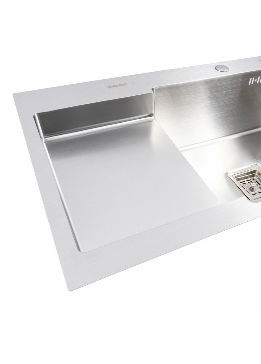 Кухонна мийка нержавійка CM 78*50C R Handmade з поглибленою полицею (3,0/0,8) Valeso (343051722)