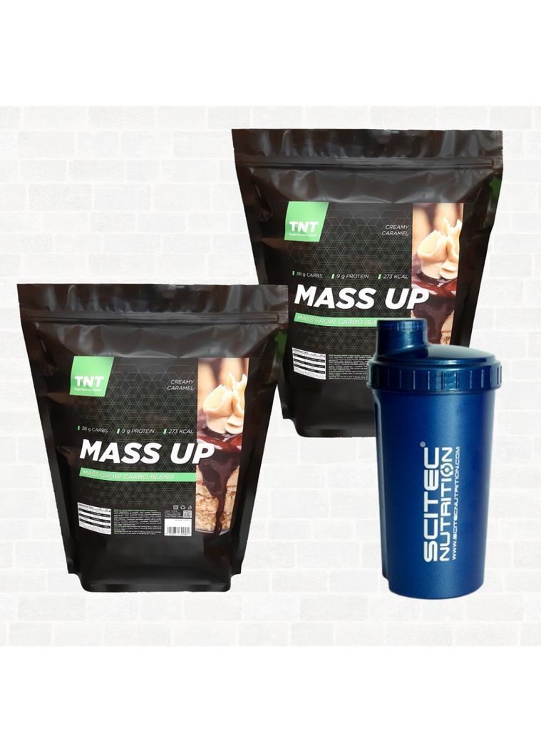 Гейнер комплекс для набора массы (веса) MassUp 2 упаковки по 2,5 кг + Шейкер в Подарок! TNT (372658626)