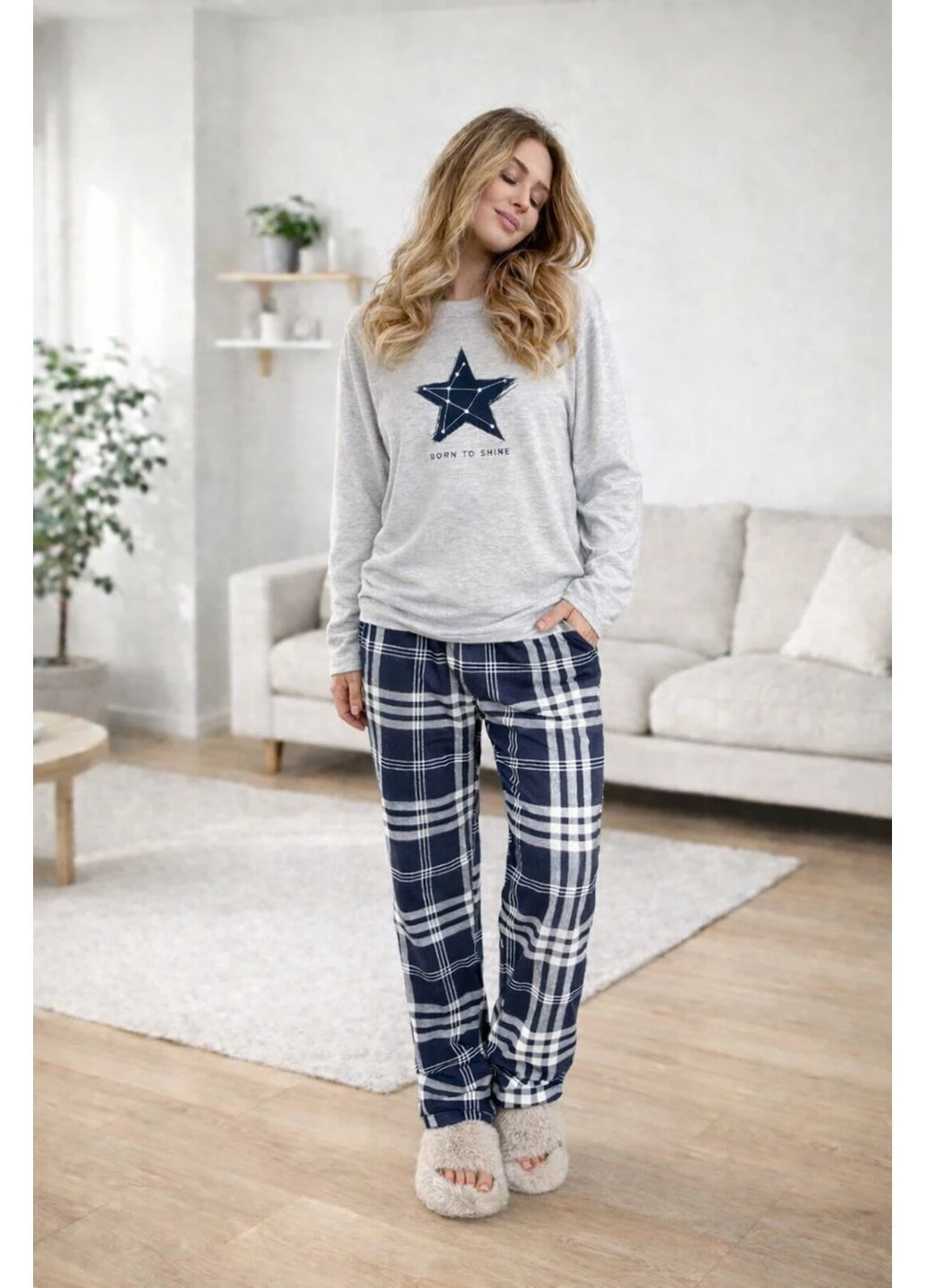 Парний комплект Born to Shine Family look чоловіча та жіноча піжама Cosy (386317962)