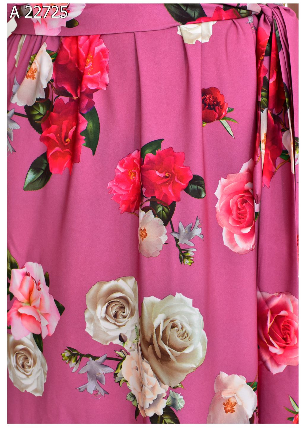 Темно-рожева повсякденний жіноча літня сукня великого розміру SK