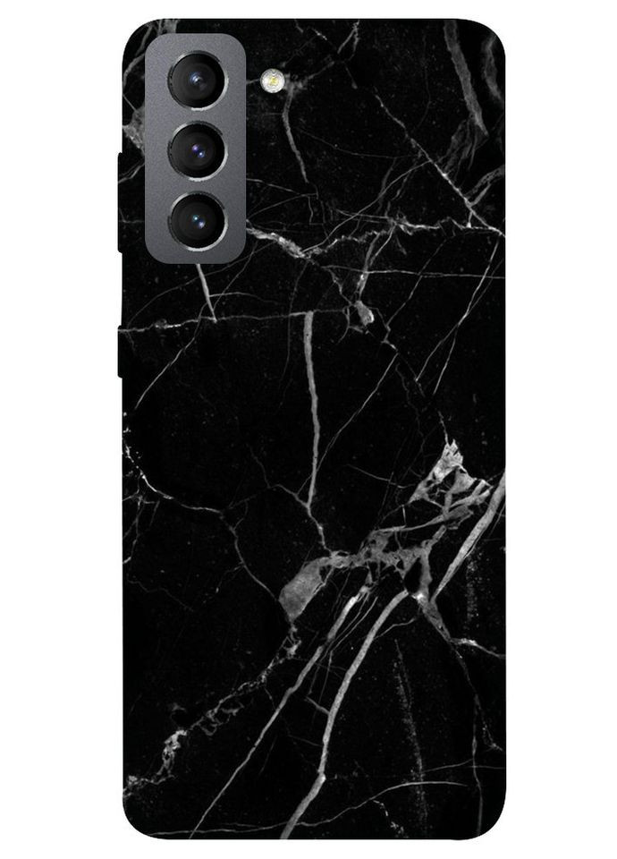 Чохол з принтом для Samsung Galaxy S21 FE / на самсунг галаксі с21 фе Чорний мармур No Brand (339065235)