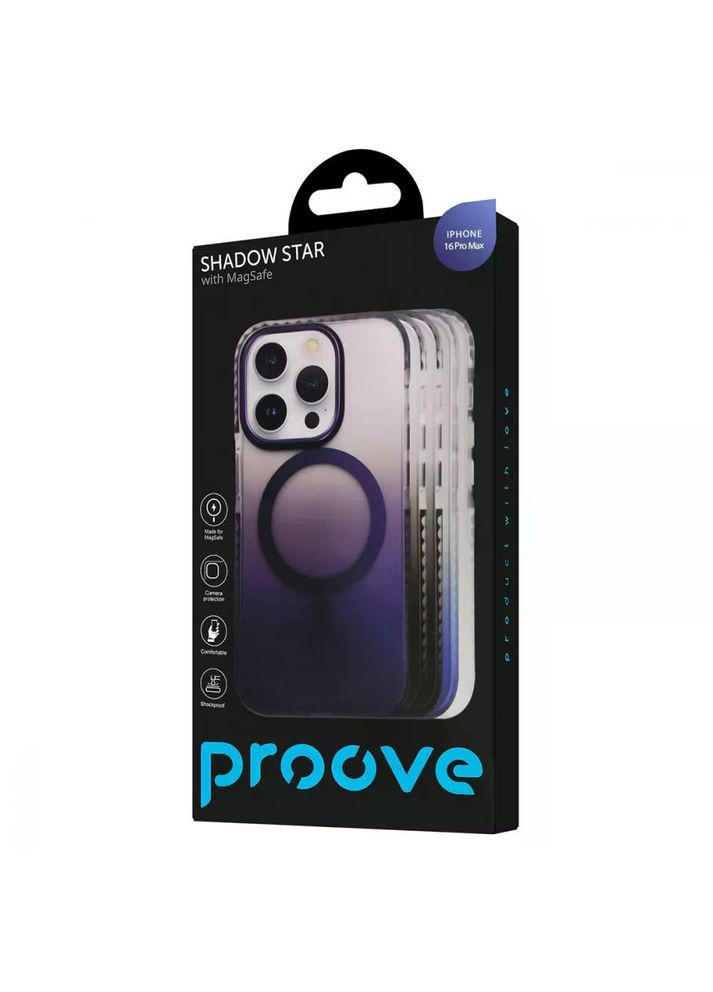 Чехол с поддержкой Magsafe Premium Shadow Star Case with MagSafe для iPhone 16 PRO MAX deep purple (59574) Wave (356129318)