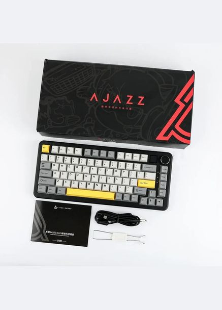 Клавиатура механическая беспроводная PRO с RGB-подсветкой и поддержкой HOT-SWAP,Gift switch, черная Ajazz Ak820 (322127826)