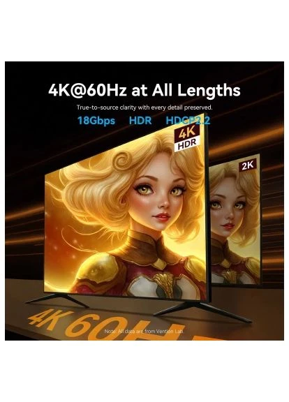 Кабель мультимедійний HDMI M to HDMI M 10.0m 4K60Hz fiber optic zinc alloy black (ALSBL) Vention HDMI M to HDMI M 10.0m 4K60Hz fiber optic zinc all (389142663)