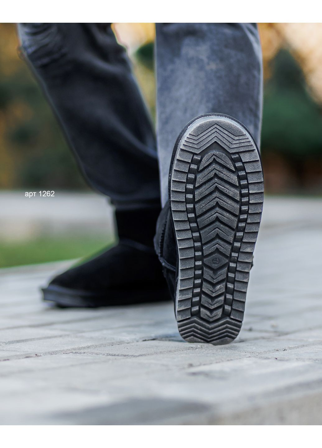 Черные угги мужские black Seven