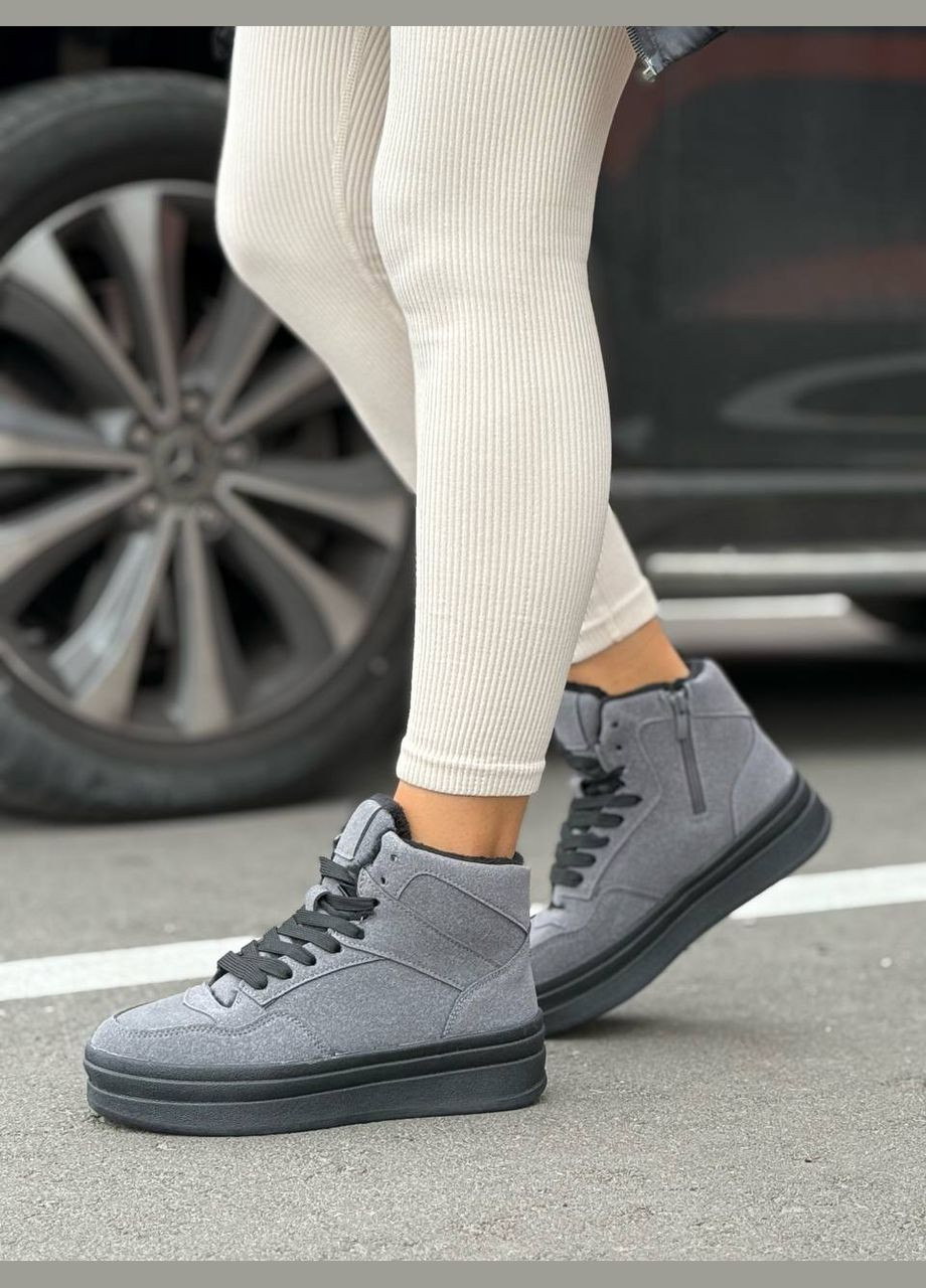 Кроссовки Vakko серые зима (314822704)