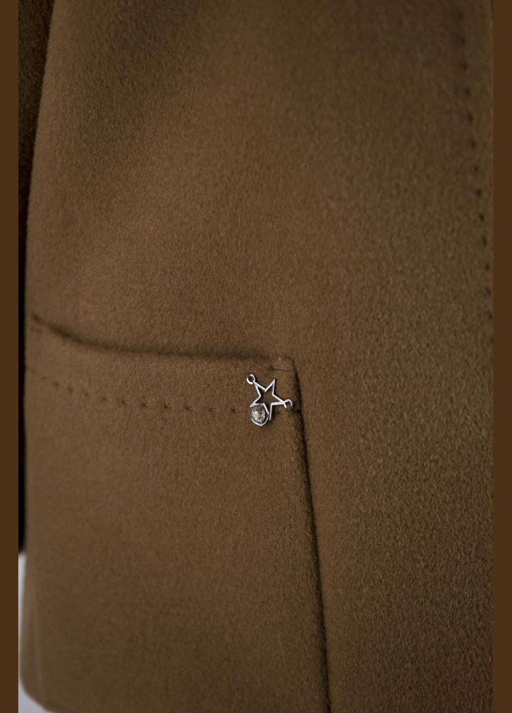 Коричневое демисезонное Женское пальто Stella Polare (кемел, ), 33066 No Brand