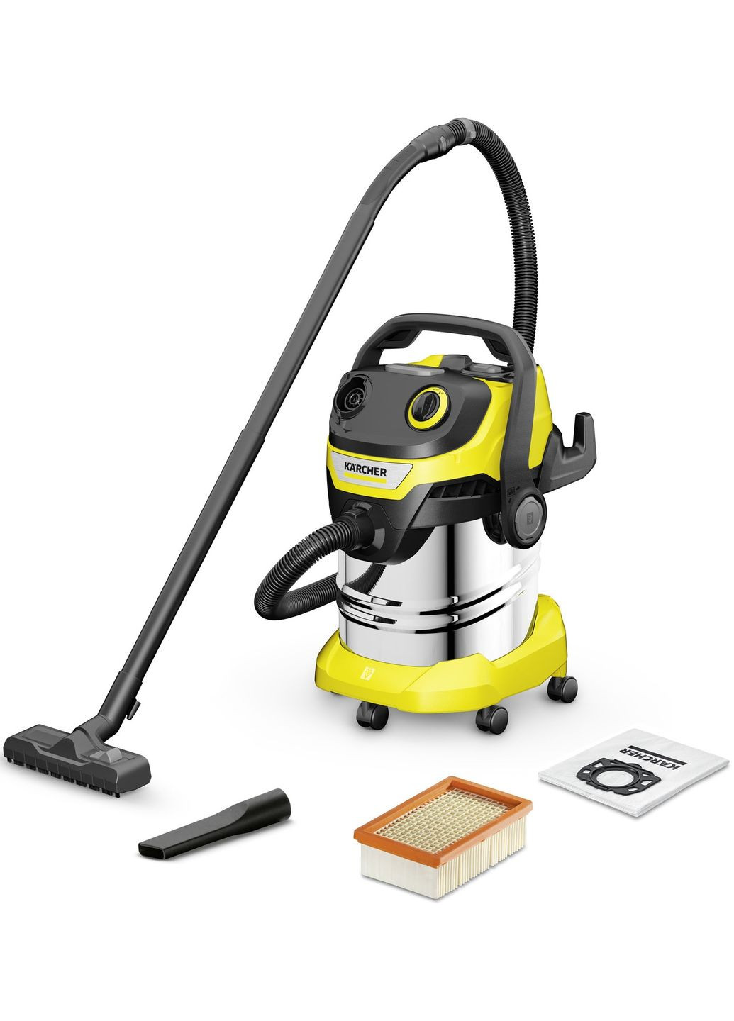 Пылесос хозяйский D 5 S V25/5/22, 1100 Вт, 25 л, 5 м, 8.57 кг KARCHER (314747794)