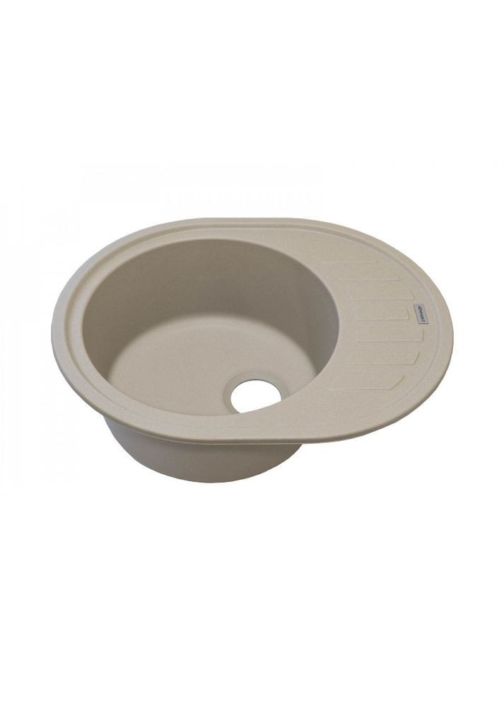 Кухонная мойка из искусственного камня/кварцевая 615х495х200 мм, овальная OVUM Сахара Бежевый (30520615495) Adamant (368157211)