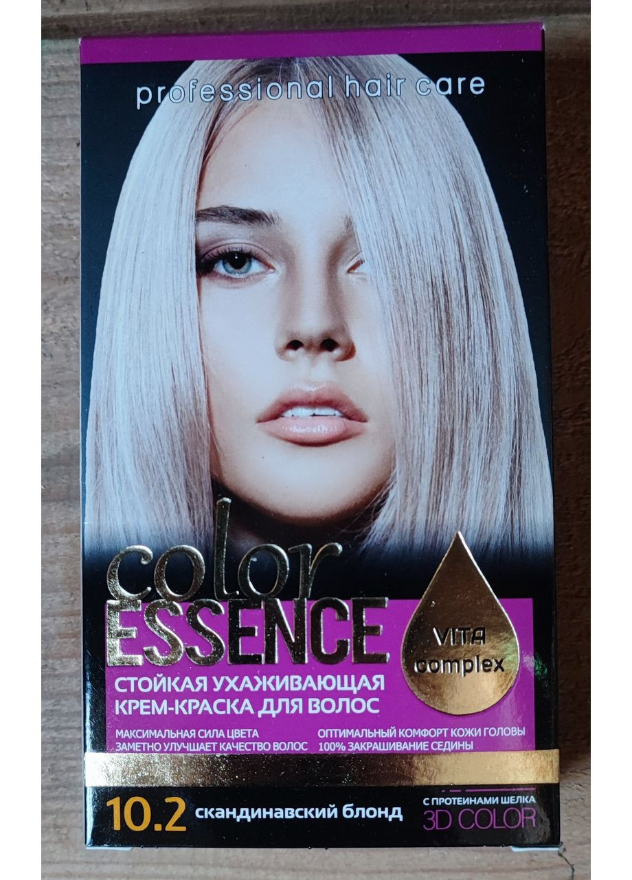 Крем-фарба для волосся стійка тон Скандинавський Блонд 10.2 Color Esence No Brand (370440052)