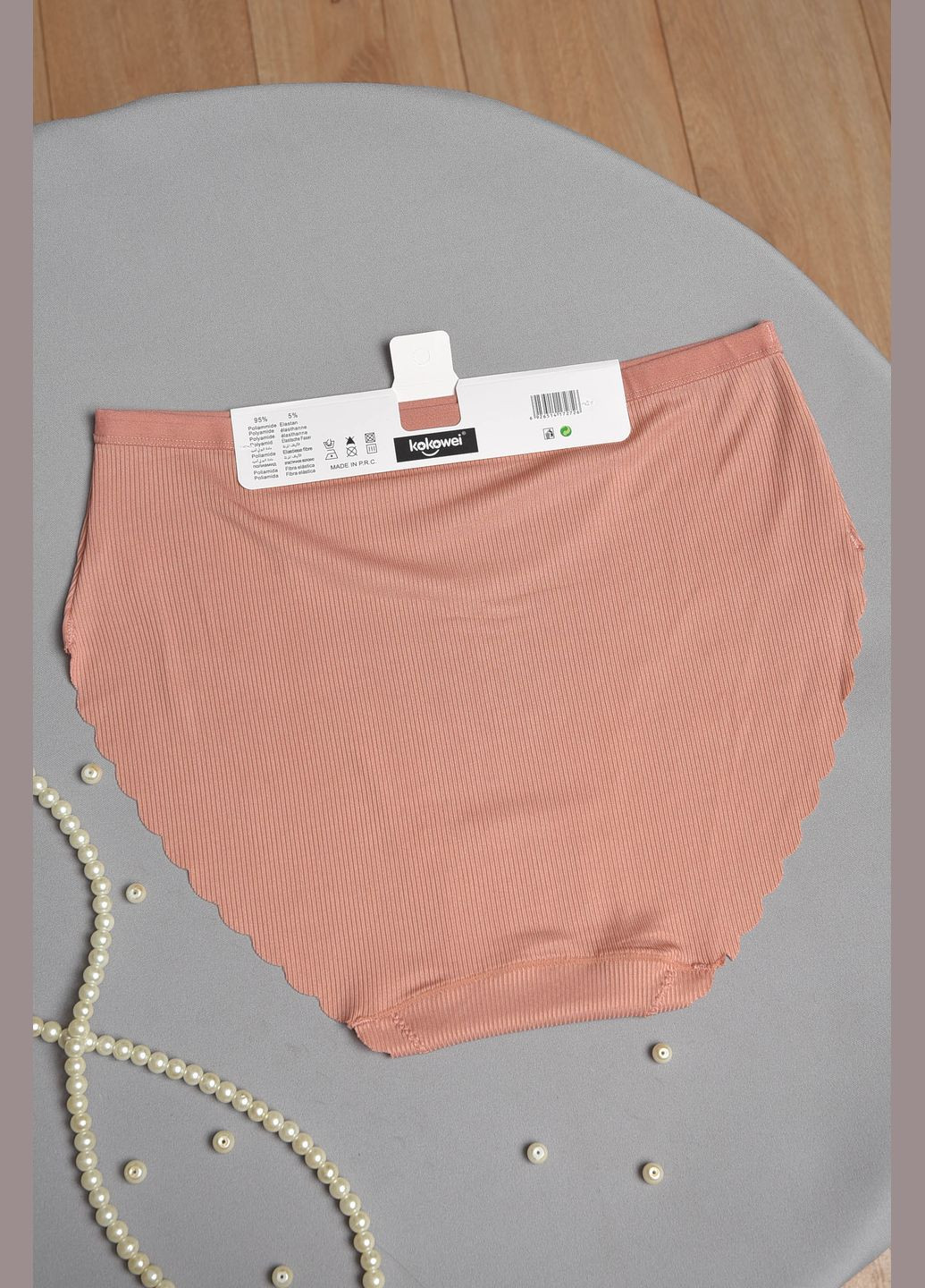 Трусы женские полубатальные розового цвета Let's Shop (301505917)