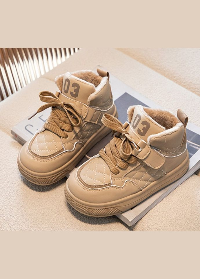 Хайтопи демі Diamond 2 на липучці бежеві No Brand (303612176)