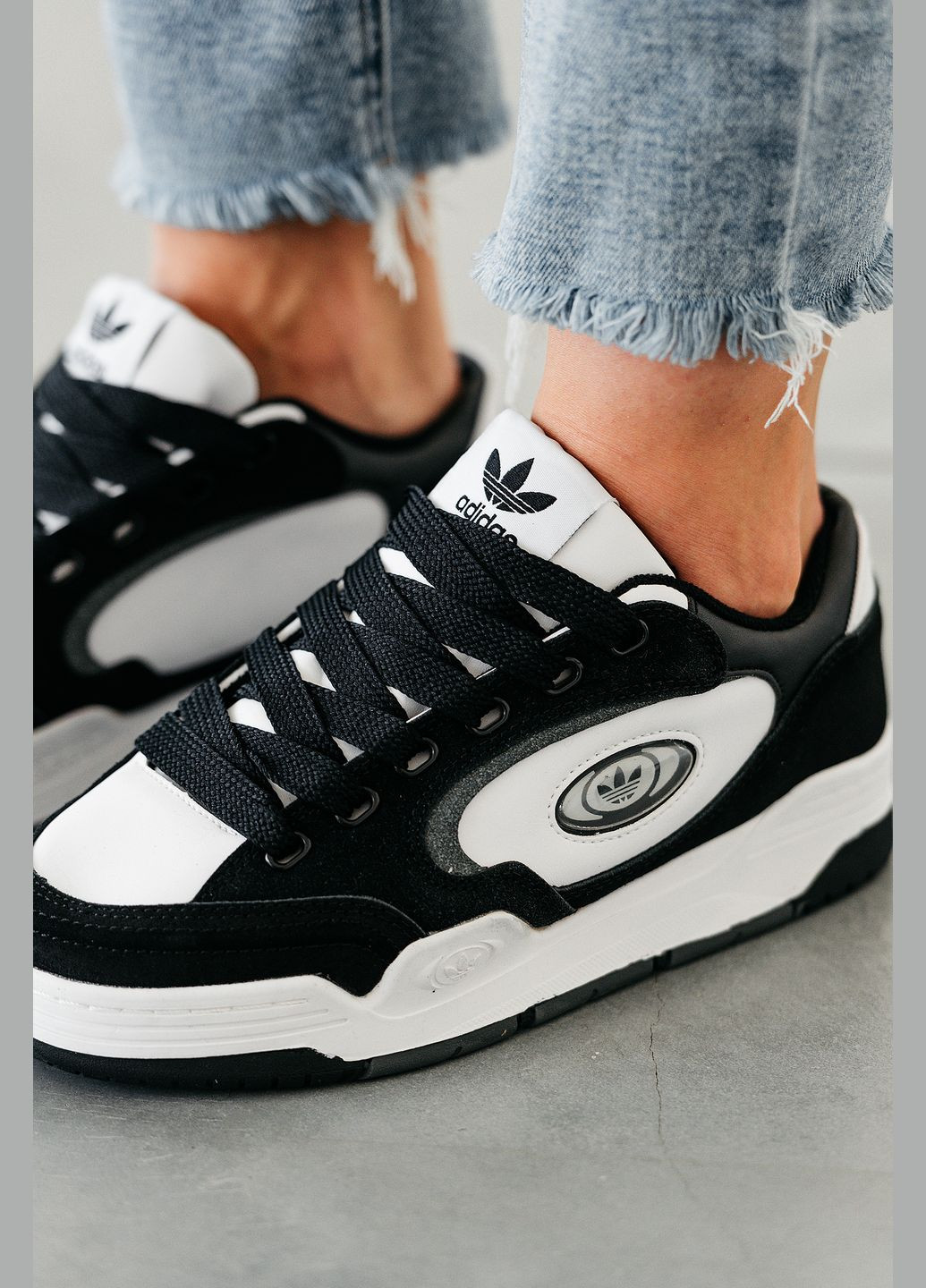 Чорно-білі Осінні кросівки чоловічі і жіночі adidas adi 2000x black white | адідас аді 2000х чорні білі No Brand