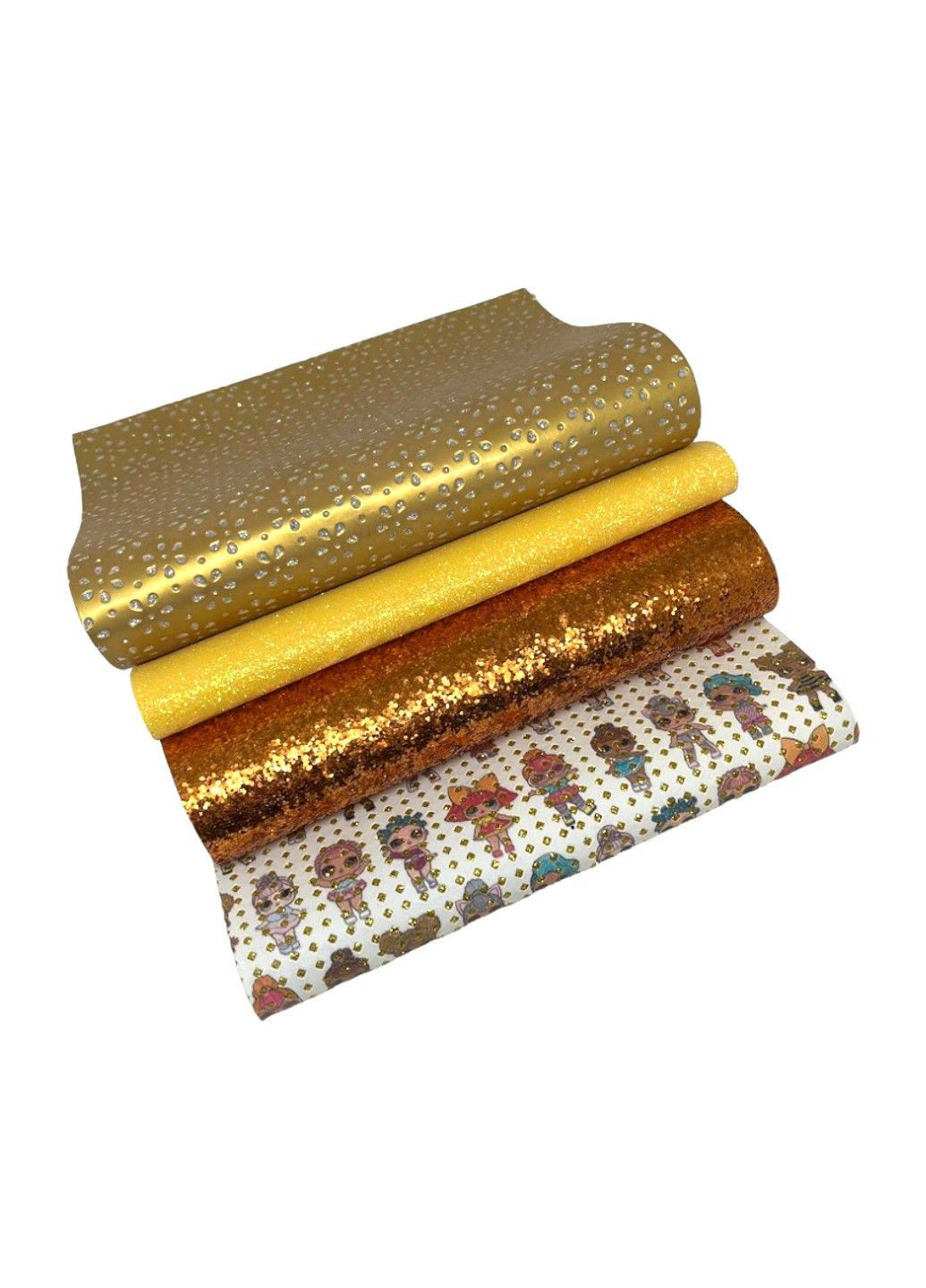 Набор Экокожи для рукоделия и творчества - (куколки) арт 016089, упаковка 4 шт No Brand (322063749)