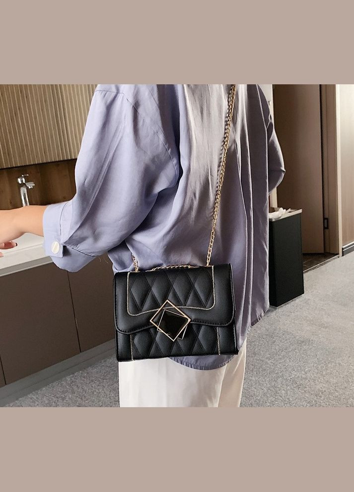 Женская мини сумочка клатч на цепочке, маленькая сумка через плечо Белый No Brand (298997535)