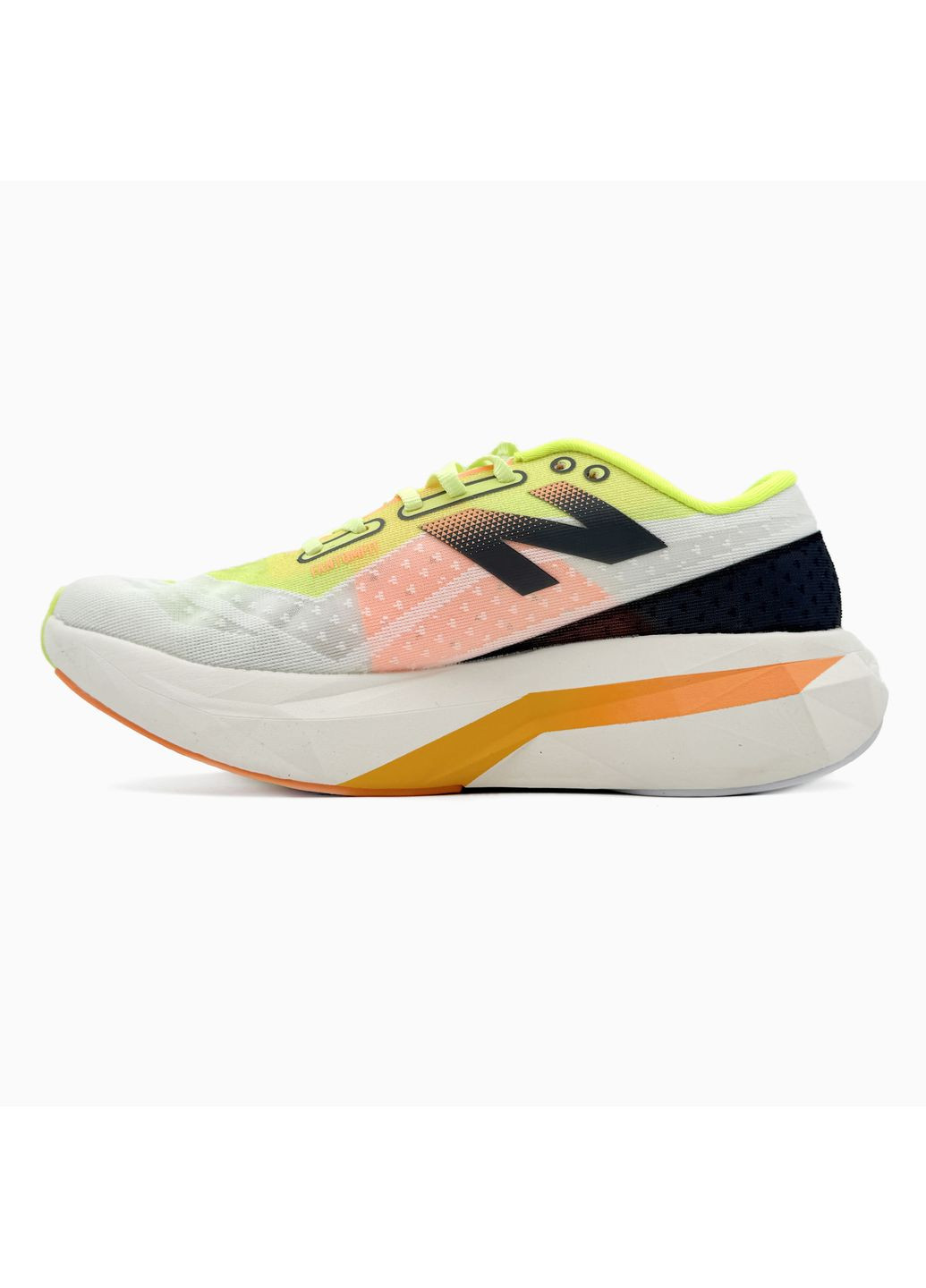Комбіновані Осінні кросівки чоловічі new balance fuelcell rebel v4 lime / orange нью беланс No Brand