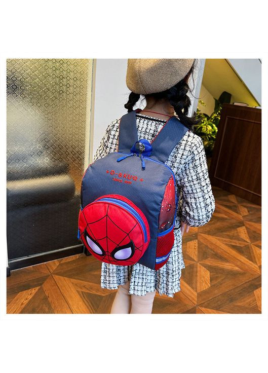 Рюкзак маленький дитячий 10604 Spiderman людина павук синій No Brand (367041139)