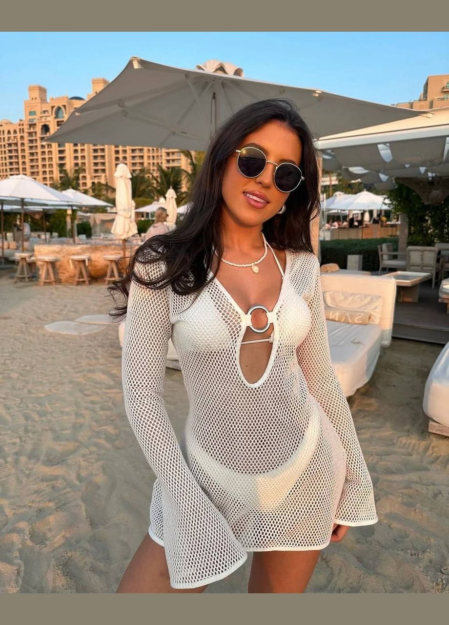 Молочна пляжна пляжна сукня Україна