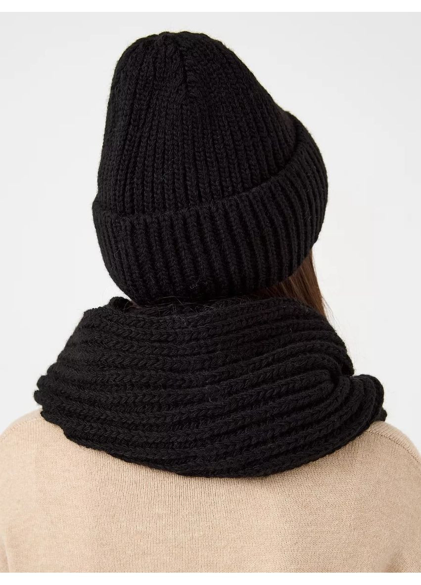 Женский зимний комплект шапка + хомут - Сандра No Brand Жіночий зимовий комплект (362185464)