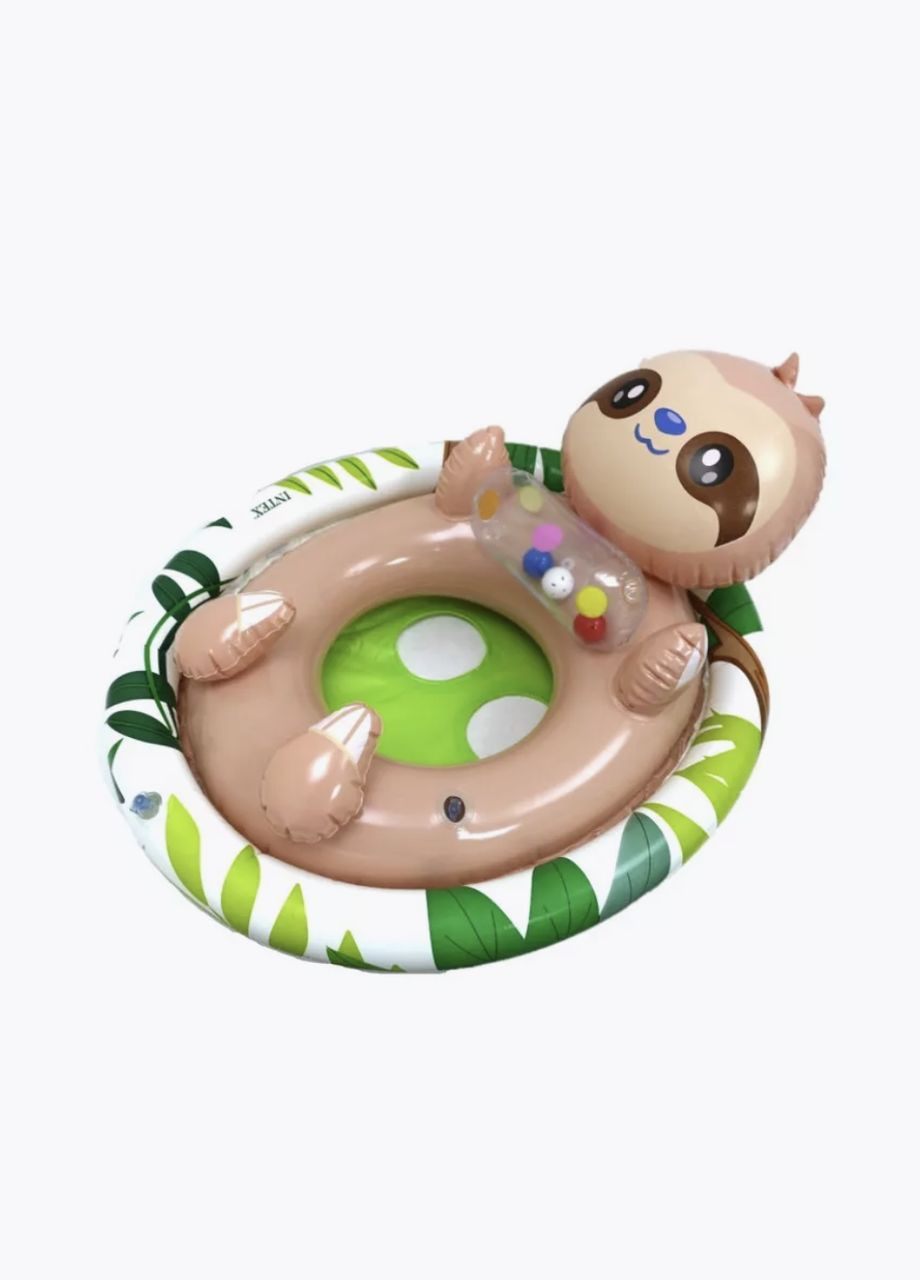 Надувной круг для детей с сидением и со спинкой "Животные" 59570 Круг для плавания 81 x 58 см No Brand (313287358)