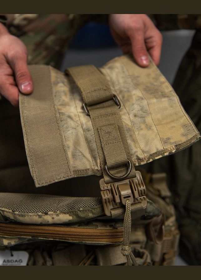Тактическая плитоноска с быстрым сбросом Asdag 7 подсумков пиксель No Brand (315682160)