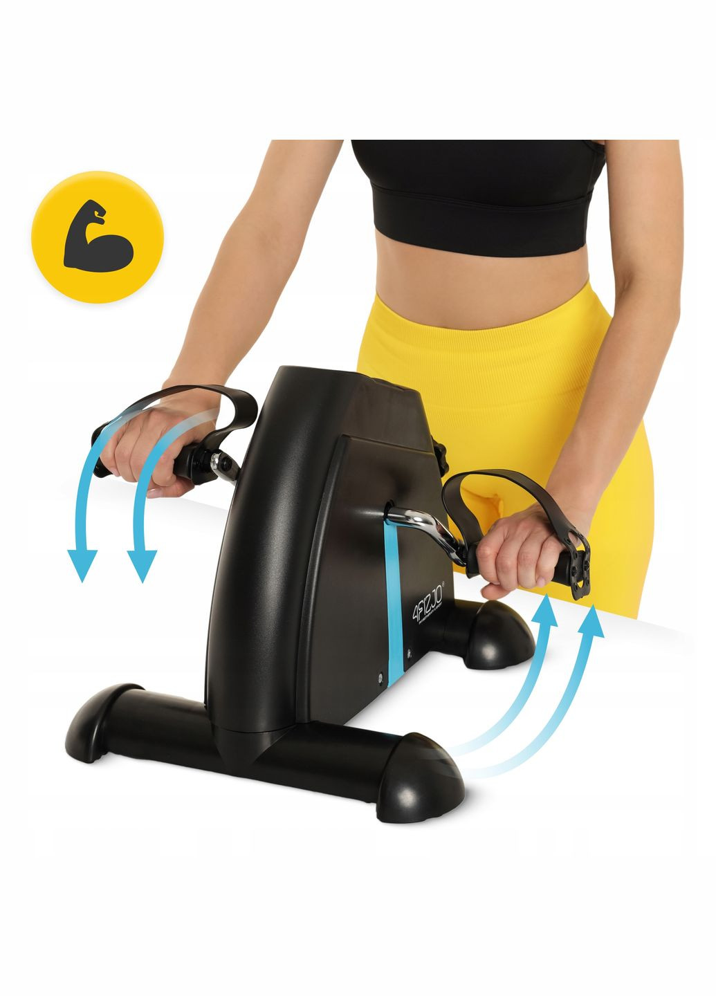 Мини велотренажер Evo 2 в 1 для рук и ног Black/Blue () 4FIZJO P-5905973401692 (340459205)