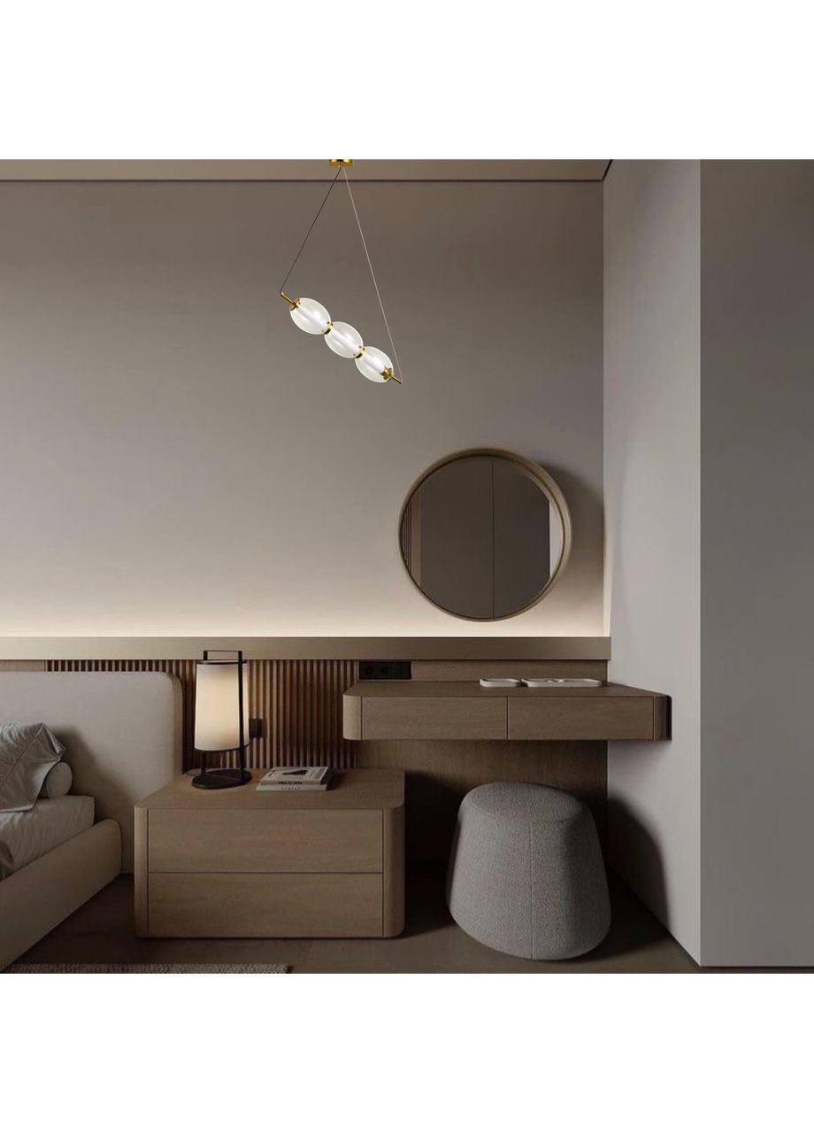 Дизайнерский led підвіс 9W з прозорими плафонами (800-P3171 CL) No Brand (370072245)