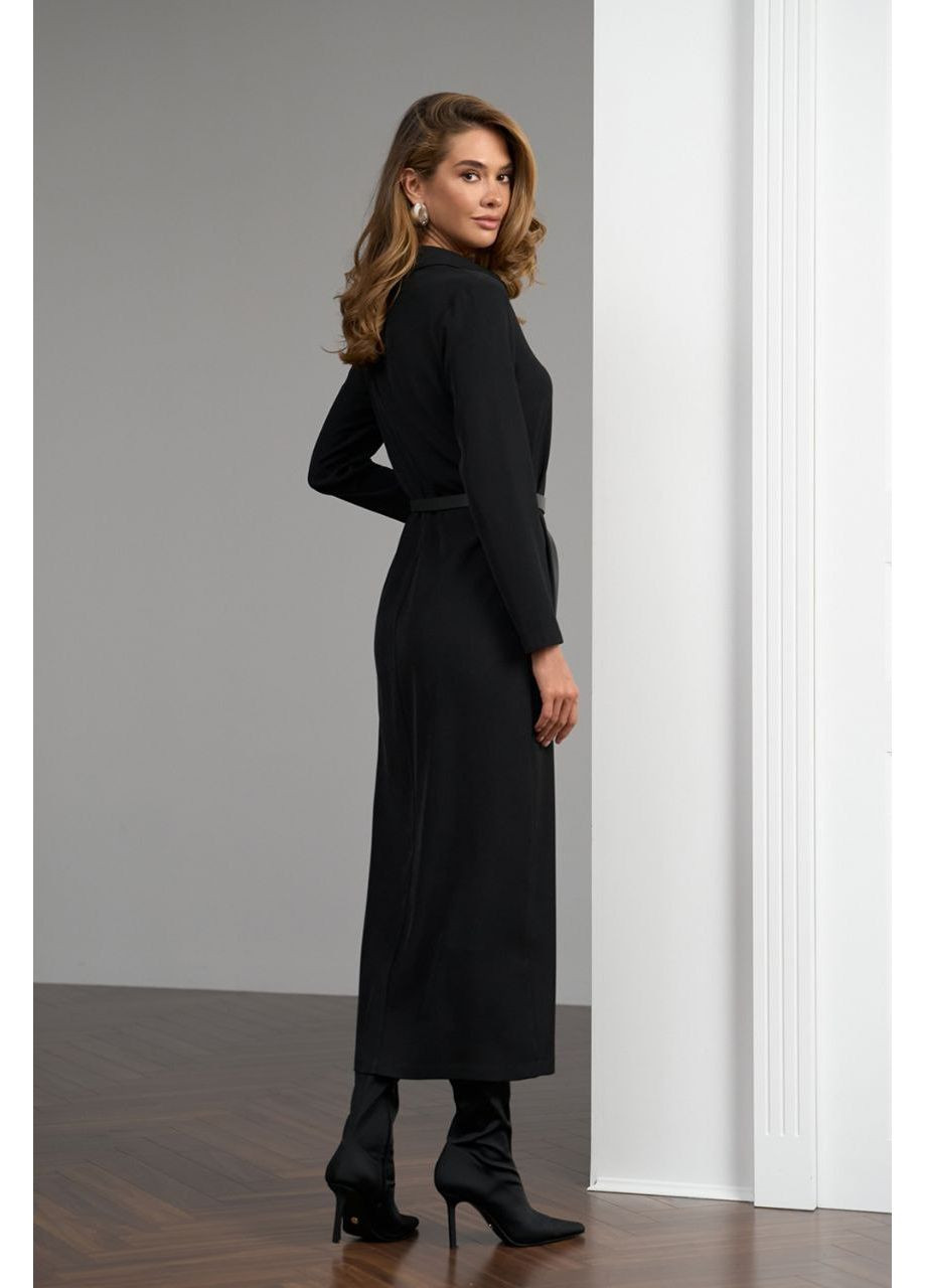 Чорна повсякденний, вечірня, ділова, кежуал сукня поло поло Triko Bakh однотонна