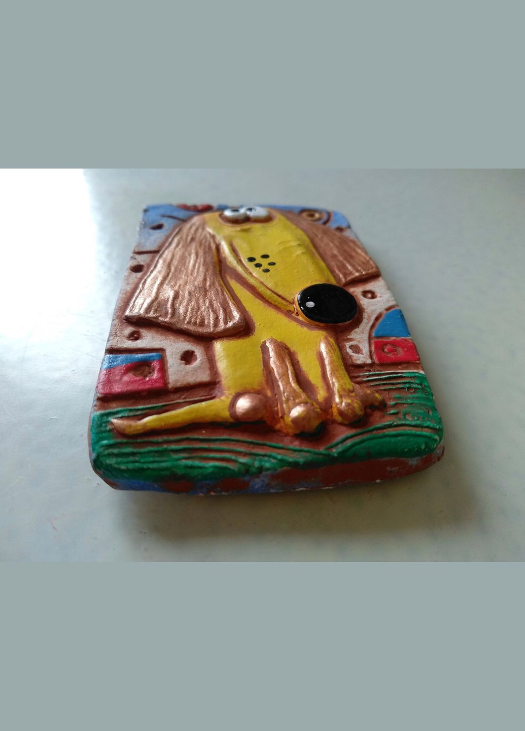 Керамический магнит «Умная Собака» (желтая) Коти&Ангели (301533186)