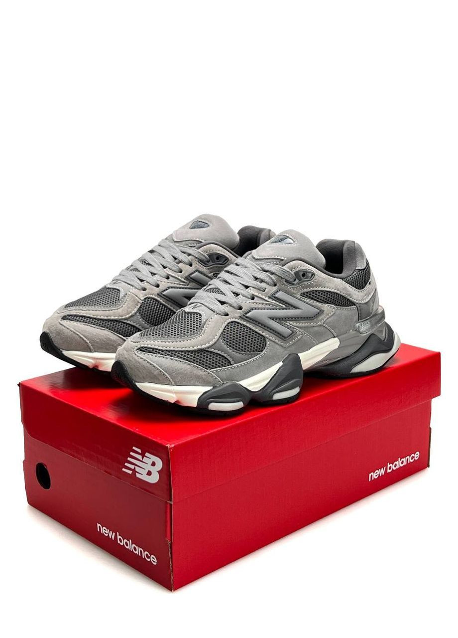 Кроссовки женские New Balance No Brand 9060 Grey White серые демисезоны (372049667)