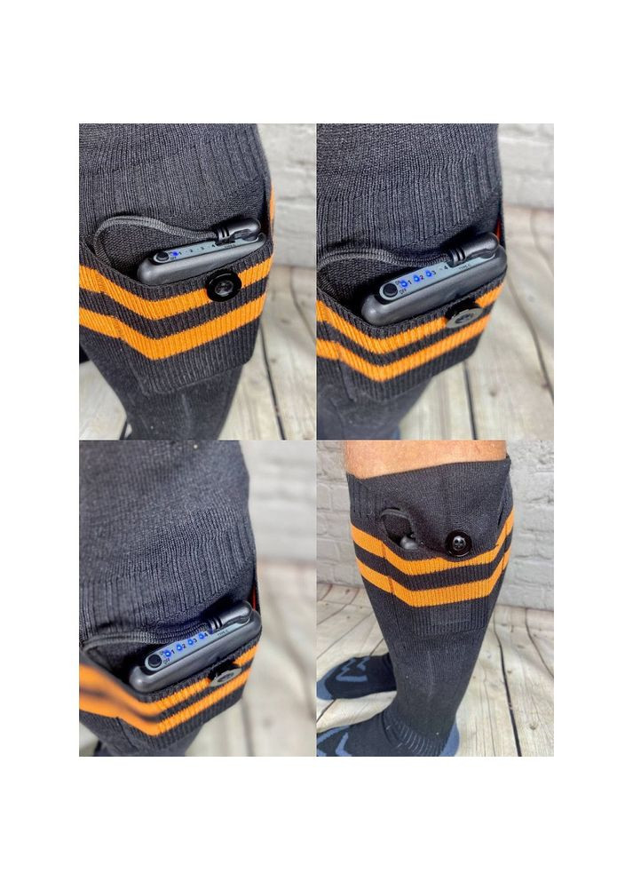 Термоноски с двусторонним подогревом стопы и пальцев АКБ 5000mAh мультиразмер 36-42 Eco-obigriv (316659885)