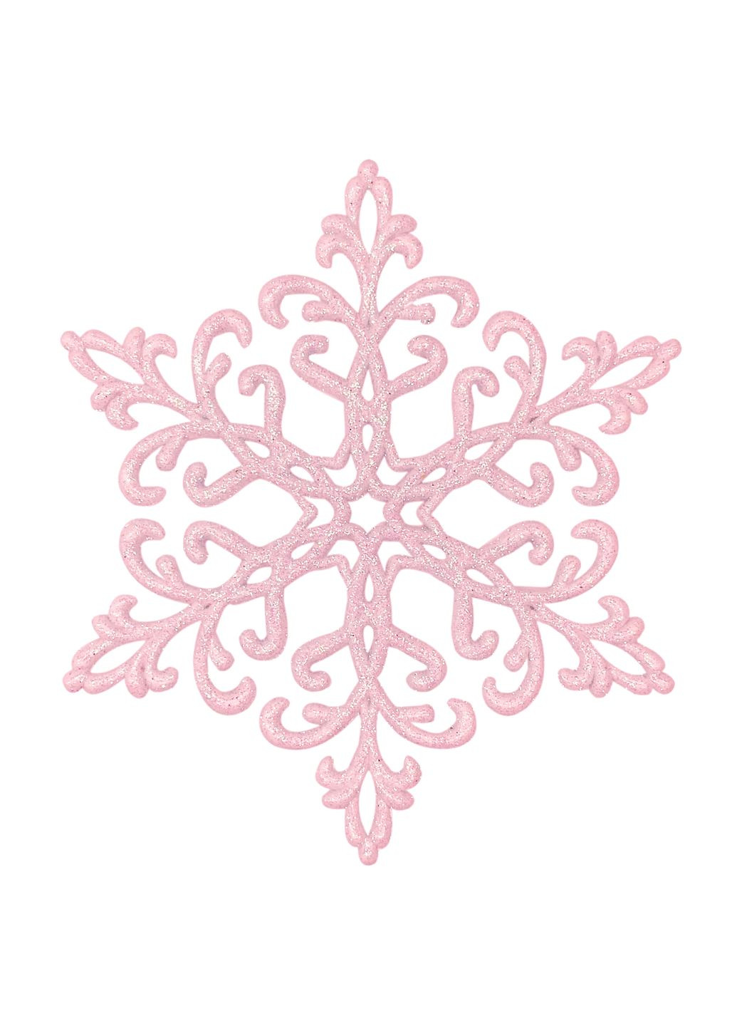 Новогодняя подвеска Снежинка Кристалл 12 см белый MIS LT (365627661)