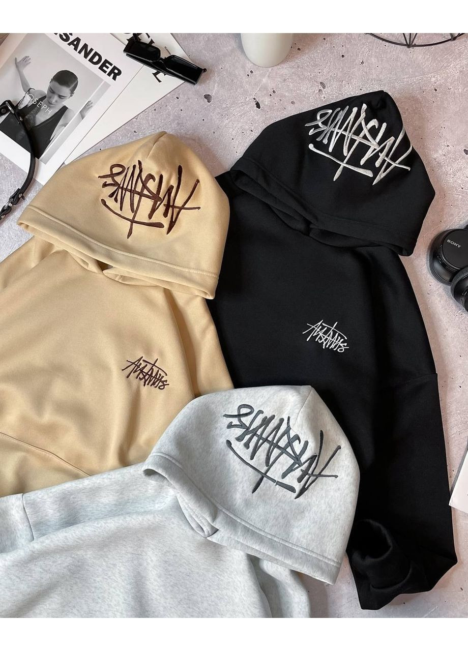 Худые с вышивкой оверсайз качественная тринитка на флисе Україна (362194000)