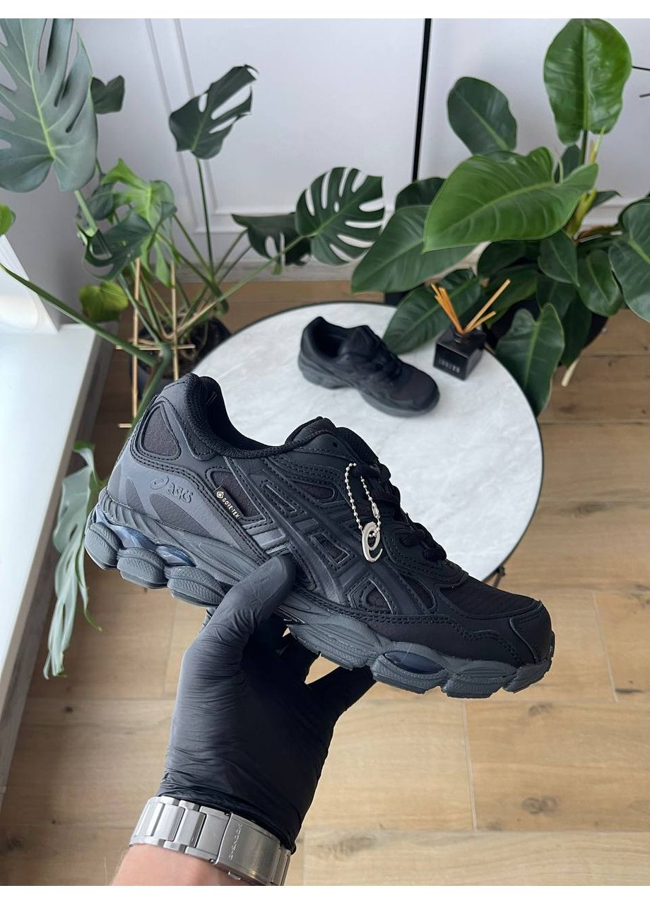 Черные демисезонные кроссовки мужские asics gel-nyc gore-tex black | асикс гель-нюк черные No Brand
