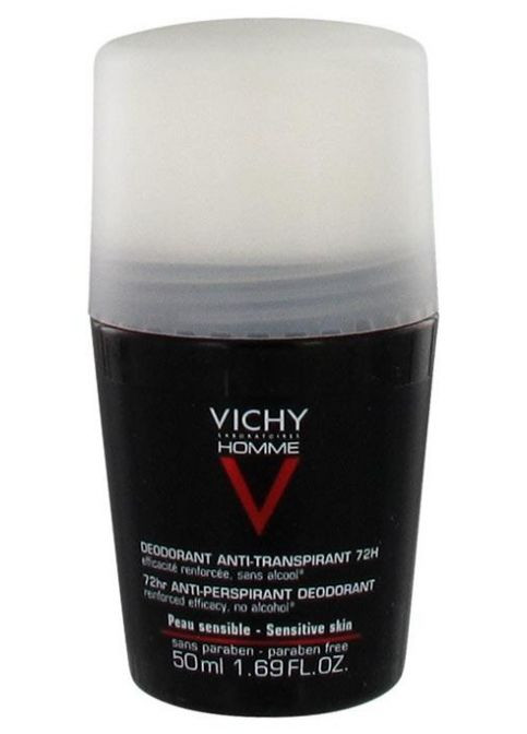 Дезодорант для чоловіків Homme Déodorant Anti-Transpirant 72H Roll-On 50 мл Vichy (323228760)