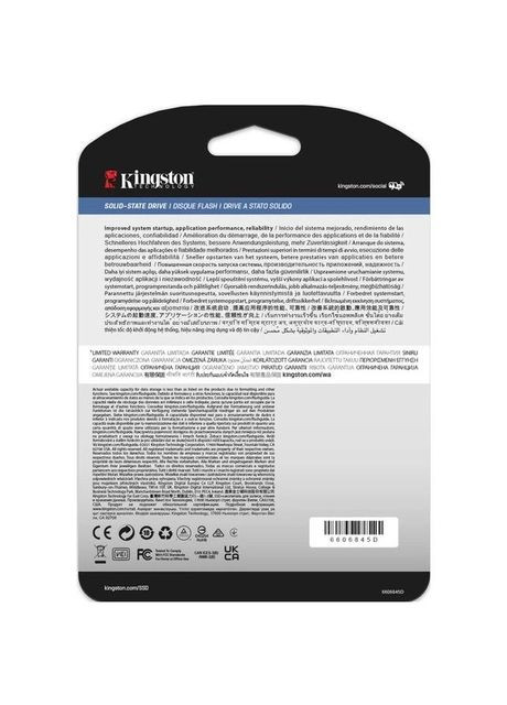 SSD накопитель 2.5" 1.9TB SATA DC600M (SEDC600M/1920G) Kingston (322936560)