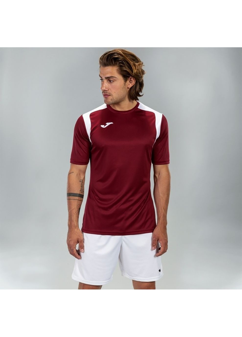 Бордова футболка champion v бордовий Joma